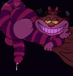 alice_in_wonderland alice_in_wonderland_(1951_film) balls cheshire_cat_(disney) disney domestic_cat faggotrat felid feline felis hi_res humanoid_penis male male_only mammal penis solo testicles