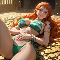 ai_generated allure_diffusion bikini clothing female female_only nami_(one_piece) one_piece