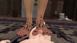 baldur's_gate_3 barefoot feet feet_up foot_fetish footwear lae'zel mmd stomp stomped stomping tagme trample trampling video