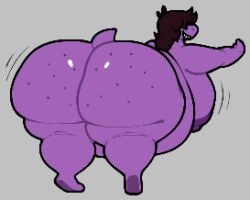 bbw big_ass big_breasts breasts bubble_butt chip_at_night cleavage deltarune female furry huge_ass huge_breasts nipples overweight susie_(deltarune) thick_thighs wide_hips