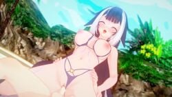 1boy 1boy1girl 1girls 3d_animation animated areolae beach belly_button blue_hair bouncing_breasts breasts cum cum_in_pussy cum_inside eyes_rolling_back hands_on_hips heart_pasties huge_breasts indie_virtual_youtuber koikatsu light-skinned_female light-skinned_male light_skin lingerie long_hair male nipples no_pubic_hair no_sound offscreen_male orca_girl orcat out_of_frame_male outdoors panties_aside penetration penis purple_eyes purple_lingerie purple_panties riding sex shylily tongue_out tropical tropical_background tropical_setting two-tone_hair vaginal_penetration video virtual_youtuber white_hair