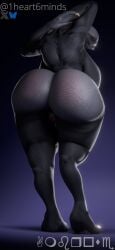 1heart6minds 3d_(artwork) alien anthro ass barely_visible_genitalia barely_visible_pussy big_breasts big_butt breasts digital_media_(artwork) female genitals grey_body halo_(series) hands_behind_head huge_breasts huge_butt looking_back microsoft nude pussy sangheili solo thick_thighs wide_hips xbox_game_studios