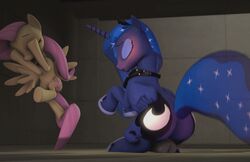 2019 3d alicorn animated big_ass closed_eyes dildo equid equine female female_feral feral fishimira fluttershy_(mlp) friendship_is_magic horn mammal masturbation my_little_pony penetration princess_luna_(mlp) pterippus sex_toy vaginal_penetration wings