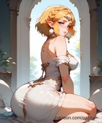 ai_generated ass ass_focus female nintendo ozziru princess_zelda zelda_(breath_of_the_wild) zelda_(tears_of_the_kingdom)