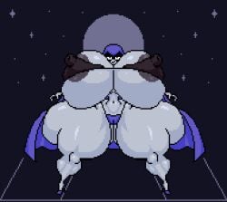 ass_bigger_than_head big_ass big_breasts big_nipples big_thighs bikini breast_bigger_than_head cape colossal_ass colossal_breasts colossal_butt curvy curvy_figure high_heels huge_ass huge_breasts huge_thighs large_ass large_breasts large_butt pixel_animation pixel_art raven_(dc) teen_titans the_inclined_trunk