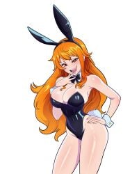 bunnysuit clothing female female_only nami_(one_piece) one_piece stvdeclas