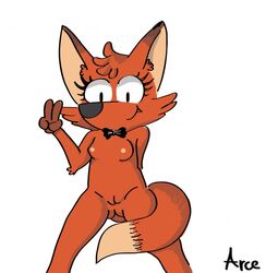 anthro antoinette el_culto_senor_erizo female fox furry presenting smile v