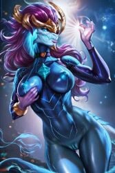 1girls ai_generated animated anthro anthro_female aurelion_sol big_breasts blue_body blue_eyes blue_fur blue_nipples blue_pussy blue_skin blush breasts civitai dragon dragoness female female_focus female_only gif glowing kirillai league_of_legends nipples nude nude_female pussy scalie scalie_female solo solo_female solo_focus space standing star tagme video_game video_game_character video_games wingless_dragon