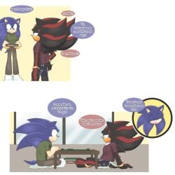 2boys anthro anthro_on_anthro anthro_only artist_request comic comic_page furry furry_only gay paws shadow_the_hedgehog sonic_(series) sonic_the_hedgehog sonic_the_hedgehog_(series) talking text yaoi