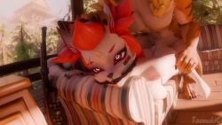 animated epic_games female fortnite fortnite:_battle_royale kimiko_(fortnite) kimiko_five-tails male meowtooth sex sound taanukic tagme video