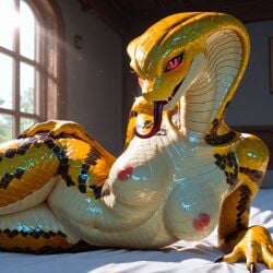 ai_generated anthroguy breasts cobra curvy curvy_female female female_focus female_only flirting flirting_with_viewer high_quality high_resolution highres horny horny_female in_heat in_love large_breasts looking_at_viewer monster monster_girl naked naked_female nude nude_female posing posing_for_the_viewer scales scalie scalie_female scalie_only scaly seductive seductive_eyes seductive_look seductive_pose seductive_smile serpent serpentine sexy sexy_body sexy_female sexy_pose snake snake_girl tits tits_focus tits_out viper_(x-com) voluptuous voluptuous_body voluptuous_female wide_hips xcom_2