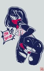 1girls 2019 ass big_ass big_breasts black_hair breasts female marvel nipples pussy roarbutter silk_(marvel) solo spider-man_(series) torn_clothes wardrobe_malfunction