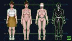 1girl 1girls blindfold blindfolded bondage drone drone_suit drone_transformation droneification dronesuit femsub latex latex_bodysuit latex_hood latex_suit masked masked_female tagme_(artist)