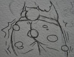 1girls anthro ass_expansion female furry goatcypress sketch tagme torn_clothes transformation