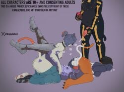 3_toes 5_fingers absurd_res ambiguous_penetration anthro areola armor balls bear bell bell_collar belly big_butt bodily_fluids bottomwear breasts butt cate_meowdy claws clothed clothing collar cum cum_on_body cum_on_breasts cum_on_butt cum_on_tail cumshot deep_throat defeat defeated double_penetration ejaculation electronics english_text epic_games feet felid feline female female_penetrated female_rape fingers footwear forced forced_deepthroat forced_oral fortnite from_front_position gang_rape gangbang genital_fluids genitals group group_sex gynomorph gynomorph/female gynomorph_penetrating gynomorph_penetrating_female hat headgear headwear hi_res humanoid intersex intersex/female intersex_penetrating intersex_penetrating_female knot knotted_penis leg_armor lying mammal masturbation meow_skulls missionary_position nipples on_back oral oral_penetration pants partially_clothed paws penetration penis phone rape raven_team_leader recording recording_video sex shoes spice_(fortnite) tail tattoo text toes torn_bottomwear torn_clothing torn_pants twitching wigglyhalford