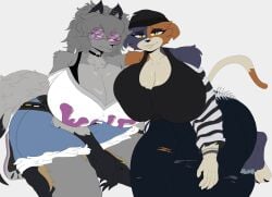 anthro big_breasts bitch bitches breasts breasts_focus cat_ears cat_girl catgirl emo fortnite fortnite:_battle_royale meow_skulls meow_skulls_(fortnite) wolf wolf_ears wolf_girl wolfie_(fortnite)