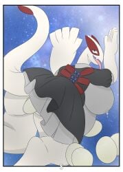 absurd_res anthro aquatic belly big_belly bodily_fluids border clothing comic crossgender cthuwulhu dairy_products dragon egg female fish food gender_transformation generation_2_pokemon glistening glistening_body hi_res huge_belly jewelry lactating leaking_through_clothing legendary_pokemon lugia maid_uniform mtf_crossgender mtf_transformation mythological_creature mythological_scalie mythology necklace nintendo oviposition pokemon pokemon_(species) pregnant pregnant_anthro pregnant_female scalie shark shiny_pokemon solo transformation transformation_sequence uniform vaginal_oviposition white_border yhakir