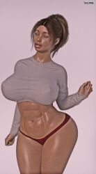 3d 3d_(artwork) abs ariana_(sieglinnde) ariana_dark_christmas_2 artist_logo artist_name ass belly belly_button big_ass big_butt breasts brown_hair bubble_ass bubble_butt butt character character_sheet curvaceous curvy curvy_body curvy_female curvy_figure dat_ass dumptruck_ass fat_ass high_resolution highres hips huge_ass huge_butt mature mature_woman milf my_girlfriend_wants_a_threesome no_bra oc open_eyes plump_ass sieglinnde simple_background tan_body tan_skin tanned tanned_female tanned_skin thick thick_ass thick_legs thick_lips thick_thighs thighs thong thong_bikini very_high_resolution voluptuous voluptuous_female watermark wide_hips wide_thighs