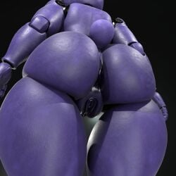 1:1 2026 3d_(artwork) animatronic anthro anus big_butt black_anus bonnie_(fnaf) butt butt_focus clitoris crossgender darkened_anus darkened_genitalia darkened_vulva digital_media_(artwork) faceless_anthro faceless_character faceless_female female five_nights_at_freddy's genitals glistening glistening_body gradient_background hi_res lagomorph leporid low-angle_view machine mammal mtf_crossgender octal purple_vulva rabbit rear_view robot robot_anthro scottgames scut_tail short_tail simple_background solo standing tail thick_thighs vulva