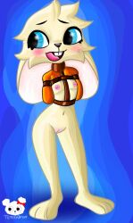 anthro bdsm bolero_jacket bondage bound clothing female genitals lagomorph latex latex_clothing leporid mammal ness(bunny) nipples nude rabbit restraints solo straitjacket terrance1316 vulva