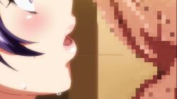 1boy 1girls 2d 2d_animation animated animated_gif big_cock big_penis blush censored censored_genitalia censored_penis close-up cock cock_hungry erect_penis erection eyebrows eyelashes female genitals gif hentai hentai_series himemiya_makoto huge_cock huge_penis imminent_penetration imminent_sex indoors large_penis light-skinned_female light_skin long_penis looking_at_penis mako-chan_kaihatsu_nikki male mosaic_censoring pale-skinned_female pale_skin penis penis_awe penis_focus purple_eyes purple_hair schoolgirl shocked shocked_expression suprised suprised_look t-rex_(animation_studio) teenage_girl teenager testicles thick_penis