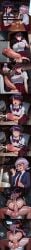 anal anal_penetration extreme_size_difference femboy futa_on_femboy futa_on_male futanari gigantic_penis huge_ass huge_breasts huge_penis impossible_fit komi-san_wa_komyushou_desu komi_shouko motion_lines osana_najimi penis_size_difference size_difference small_penis smaller_male thick_thighs