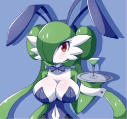 1girls alternate_hairstyle animated bouncing_breasts breasts bunnysuit double_bun female female_gardevoir female_only gardei_(lucyfercomic) gardevoir large_breasts lucyfercomic nintendo pokémon_(species) pokemon pokemon_(species) pokemon_bw2 pokemon_rse red_eyes rosa_(pokemon)_(cosplay) solo