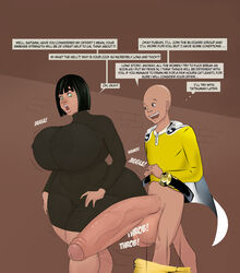 :o areolae bald belt big_areola big_penis black_hair bottomless bubble_ass bubble_butt cape curvy edit erection exposed_penis female foreskin fubuki_(one-punch_man) green_eyes huge_ass huge_breasts huge_cock huge_testicles hyper_ass hyper_breasts hyper_penis hyper_testicles impossible_clothes larger_female long_penis looking_at_penis male mantle medium_hair nervous no_panties no_pants no_pubes one-punch_man pants_down penis penis_awe penis_out presenting_penis saitama see-through shiin_(edit) small_but_hung small_dom_big_sub smaller_male superhero superheroine thick_bottom_lip thick_thighs third-party_edit unbuckled_belt vein veiny_penis voluptuous wide_eyed worried