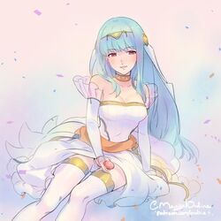 1:1_aspect_ratio 1futa artist_name blue_hair blush breasts bride choker cleavage erection fire_emblem fire_emblem:_the_blazing_blade fire_emblem_heroes futa_only futanari hair_ornament intersex magical_ondine masturbation ninian_(bridal)_(fire_emblem) ninian_(fire_emblem) nintendo pantsu penis penis_in_panties precum red_eyes see-through simple_background solo stockings thighhighs underwear