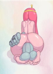 2019 5_toes 6_fingers adventure_time anal anal_grip anal_sex anus ass ball_caress ball_fondling balls barefoot big_butt big_hands big_penis billy_(adventure_time) blue_balls blue_penis blue_skin bubble_butt butt_grab cartoon_network corrompida crown disembodied_penis duo erection faceless feet feet_on_balls female fingers fondling foot_fetish footjob goo_girl hair hand_on_butt hi_res humanoid humanoid_feet humanoid_hands humanoid_penis kneeling long_hair male mammal nude on_top penetration penis pink_hair pink_skin princess princess_bubblegum rear_view rings round_ass sex shiny_skin shoulder_blades simple_background sitting_on_penis straight stretched_anus tiara tight_fit toes watercolor_(artwork)