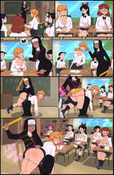 6+girls 7girls :3 :d :o ? angry aroused artist_signature ass ass_juice bad_math bangs beauty_mark bent_over big_ass big_breasts bimbo biting_lip biting_own_lip black_bow black_hair black_shoes black_socks blonde blonde_hair blouse blush bow bow_tie bowtie bowtie_removed breasts brown_hair bruise brunette busty chair chalkboard christianity classroom cleavage closed_eyes closed_mouth collarbone color comic cross_necklace crossed_legs cuffs curvy day desk detailed_background dress_raised_for_spanking duo duo_focus ear_grab ear_piercing ear_pull earrings exposed_breasts exposing_chest eyebrows eyebrows_visible_through_hair eyelashes eyes_closed eyewear female female_focus female_only femdom femsub flashing funny glare glaring glasses gritted_teeth hair_flower hair_ornament hair_ribbon hairband hairbow half-closed_eyes hands-free hands_together heart heart_earrings hi_res high_resolution highres indoors innie_pussy large_ass large_breasts latina legs legs_together light-skinned_female light_skin long_hair long_sleeves medium_breasts medium_hair mole mole_under_eye motion_blur motion_lines multiple_girls no_bra nose_blush nun onomatopoeia open_clothes orange_hair over_knee over_the_knee_spanking panties panties_around_leg panties_down pen pencil pink_hair pink_panties plaid plaid_skirt pointing ponytail poster public public_punishment public_spanking pulled_by_another pulling_ear punishment punishment_spanking pussy_peek red_bow red_hairband red_scrunchie redhead religion ribbon rose round_glasses ruler school_uniform schoolgirl scrunchie shadman shirt shocked shoes short_hair sitting skirt skirt_lift smile sneakers sneer socks sound_effects spank_marks spanking spanking_ass spoken_question_mark squint standing stars student surprised sweat tan tan_skin teacher teacher_and_student thighs unbuttoned undressing voyeurism watching wavy_mouth web_address white_blouse white_panties white_shirt wide_eyed window yuri