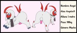 absol anthro backsack male_anus male_only pitahaya pokeemon pokemon pokemon_(species)