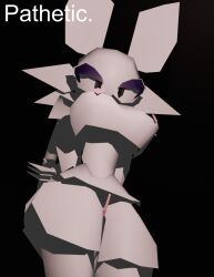 anthro big_breasts blender_(artwork) breasts degradation digital_media_(artwork) felid feline female genitals inet kittylitter looking_at_viewer mammal retro solo vulva
