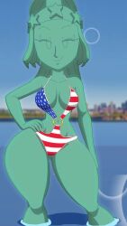 american_flag_bikini bikini breasts edit edited female statue statue_of_freedom tansau thick_thighs thighs