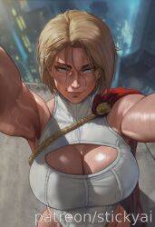 power girl from batman (series) by stickyai