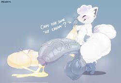 2026 alolan_form alolan_vulpix anthro artist_name ass axoarts balls big_balls big_butt big_penis black_nose blush bodily_fluids closed_eyes condom condom_balloon digital_media_(artwork) english_text filled_condom fur generation_1_pokemon generation_7_pokemon genital_fluids genitals grey_body grey_fur grey_hair grey_tail hair hi_res holding_condom holding_object huge_balls huge_cock hyper hyper_balls hyper_genitalia hyper_penis male multicolored_body multicolored_fur multicolored_hair nintendo penis pokemon pokemon_(species) precum question question_mark regional_form_(pokemon) sexual_barrier_device shortstack shortstack_male side_view small_but_hung solo standing sweat tail text thick_thighs two_tone_body two_tone_fur two_tone_hair two_tone_tail vein veiny_balls veiny_penis vulpix white_body white_ears white_fur white_hair white_tail