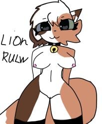 <style>kellyicecream black_eyes breasts brown_fur cat_girl catgirl feline female furry girl green_eyes kelly kelly_(kit_comunity) kit kit_community kit_community_v2 legs lips only_female pussy stocking tiktok tiktoker white_body white_fur white_hair