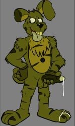 1boy 2019 4_toes anthro anthro_male anthro_only anthro_solo balls buck_teeth buckteeth button cartoony cum cum_drip cum_dripping cum_dripping_from_penis cum_on_foot cupcakekangaroo damaged digital_media_(artwork) fingerless_gloves five_nights_at_freddy's five_nights_at_freddy's_3 fnaf foreskin functionally_nude fur furry furry_male furry_only furry_solo gloves green_body green_fur green_teeth green_tongue grey_background hand_on_hip holding_penis lagomorph male male_anthro male_furry male_only masturbation no-human no_human no_humans non-human non-human_only only_furry only_male plain_background png rabbit semen simple_background solo solo_anthro solo_furry solo_male springtrap_(fnaf) standing standing_up testicles tongue tongue_out toony touching_penis uncircumcised uncircumcised_penis uncut uncut_penis video_games