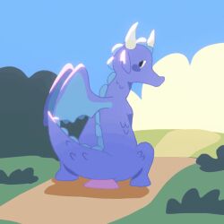2d_animation ambiguous_gender anal anal_sex animated blue_body blue_scales dildo dragon feral ginmera knot knotted_dildo membrane_(anatomy) membranous_wings mythological_creature mythological_scalie mythology outside penetration scales scalie sex_toy steam_(software) steam_sale_dragon valve wings