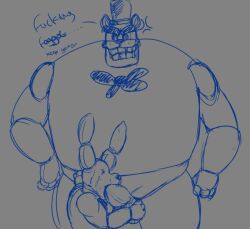 2015 2boys accessories_only angry animatronic anthro anthro_male anthro_only balls bear big_eyebrows big_penis bigger_dom bigger_dom_smaller_sub blowjob bonnie_(fnaf) bow_tie bowtie broad_shoulders buckteeth cock cross-popping_vein cupcakekangaroo dialogue dick digital_media_(artwork) duo duo_male english english_dialogue faggot five_nights_at_freddy's fnaf freddy_(fnaf) fronnie functionally_nude furry furry_male furry_only gay gay_oral grey_background hands_on_hips hat homophobic_slur joints jpeg lagomorph large_penis larger_dom larger_dom_smaller_sub m/m male male/male male_anthro male_duo male_furry male_on_male male_only no-human no_human no_humans non-human non-human_only only_furry only_male open_mouth oral penis penis_in_mouth plain_background rabbit robot_joints shitpost simple_background size_play sketch slur smaller_sub smaller_sub_bigger_dom standing standing_up sucking_penis testicles thick_eyebrows top_hat tophat uncolored ursid video_games what