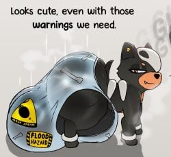 1boy all_fours animal_genitalia animal_penis balls ballsack big_ass big_balls big_butt big_penis black_body black_eyeshadow black_fur bone_mask bone_underwear brown_eyebrows brown_muzzle canid canine canine_penis cock dog_ears dog_tail doggy domestic_dog ear_piercing edgy emo eyeshadow fat_ass fat_ass_feral fat_butt femboy femboy_focus femboy_only feral feral_focus feral_only furry furry_male furry_only gay gay_male hazard_symbol heavy_balls hyper hyper_ass hyper_balls hyper_butt hyper_penis looking_back male_only musk musk_clouds musky musky_balls musky_butt musky_cock musky_penis musky_underwear on_all_fours round_ass round_butt see-through_underwear senor9 senordraws shadow shortstack shortstack_femboy shortstack_male slosh smirking submissive submissive_femboy submissive_feral submissive_male sweat sweaty_ass sweaty_body sweaty_butt sweaty_underwear text thick thick_ass thick_legs thick_thighs tight_underwear underwear warning warning_label warning_sign warning_symbol white_background