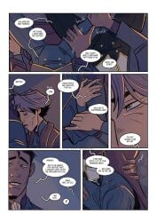 2boys 2d_(artwork) above_view acrknowyou arcane arcane_jayce arcane_viktor carriage clothed_male clothed_sex color colored comic comic_page comic_panel comic_strip crotch cuddling dialogue dialogue_box dialogue_bubble digital_drawing_(artwork) digital_media_(artwork) disabled_male english eye_contact face gay gay_male grabbing_thighs hand_on_hip hands holding_leg holdings_legs horse hugging jayce jayce_talis league_of_legends leg_brace looking_at_partner male male/male male_focus multiple_images multiple_poses multiple_views pre_sex public riot_games romantic_couple sfw thigh touching viktor_(league_of_legends) yaoi