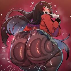 1girls ai_generated ass ass_clapping breasts bubble_ass bubble_butt cloud115599 curvaceous curvaceous_female curvaceous_figure curvy curvy_body curvy_female curvy_figure curvy_hips female female_focus female_only huge_ass jabami_yumeko kakegurui looking_at_viewer looking_back looking_back_at_viewer novelai shaking shaking_ass shaking_butt smile smiling smiling_at_viewer solo solo_female solo_focus thick thick_ass thick_thighs twerk twerking voluptuous voluptuous_female
