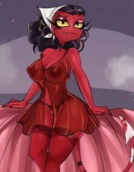 kendra (helluva boss) from hellaverse by bitterbunz