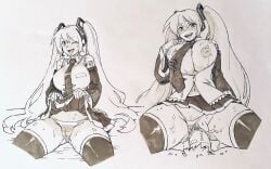 hatsune miku from vocaloid by twistedterra