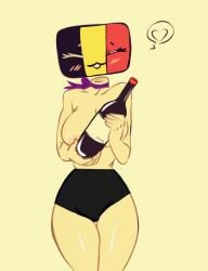 belgian_flag belgium belgium_(countryhumans) countryhumans countryhumans_girl female flawsy holding_object personification tagme