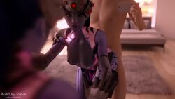 1boy 1girls 3d animated areolae blender bouncing_breasts breasts cellphone edit female from_behind isj819 looking_at_viewer male nipples overwatch phone sex sound sound_edit straight volkor video widowmaker