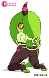 1girls 2019 4_fingers alien alien_girl animated anus ass big_ass big_butt blush bodily_fluids breasts bubble_ass bubble_butt butt claws dat_ass diives eyebrows eyebrows_visible_through_hair eyelashes female female_only genital_fluids genitals green_hair hair hand_on_ass hand_on_butt hands_on_ass horn horned_humanoid huge_ass huge_butt humanoid humanoid_genitalia humanoid_hands humanoid_pussy long_hair looking_at_viewer looking_back monster monster_girl nail_polish newgrounds patreon pussy pussy_juice sega solo sonic_(series) sonic_lost_world sonic_team sonic_the_hedgehog_(series) spread_ass spread_butt spreading tail text thick thick_ass thick_thighs vagina very_long_hair watermark wide_hips zeena zeti