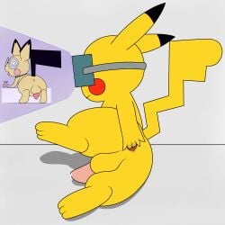 anthro backsack male_anus male_only pichu pikachu pitahaya pokemon tagme
