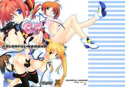 caro_ru_lushe fate_testarossa female female_only hayate_yagami lyrical_nanoha mahou_shoujo_lyrical_nanoha_strikers nanoha_takamachi vita